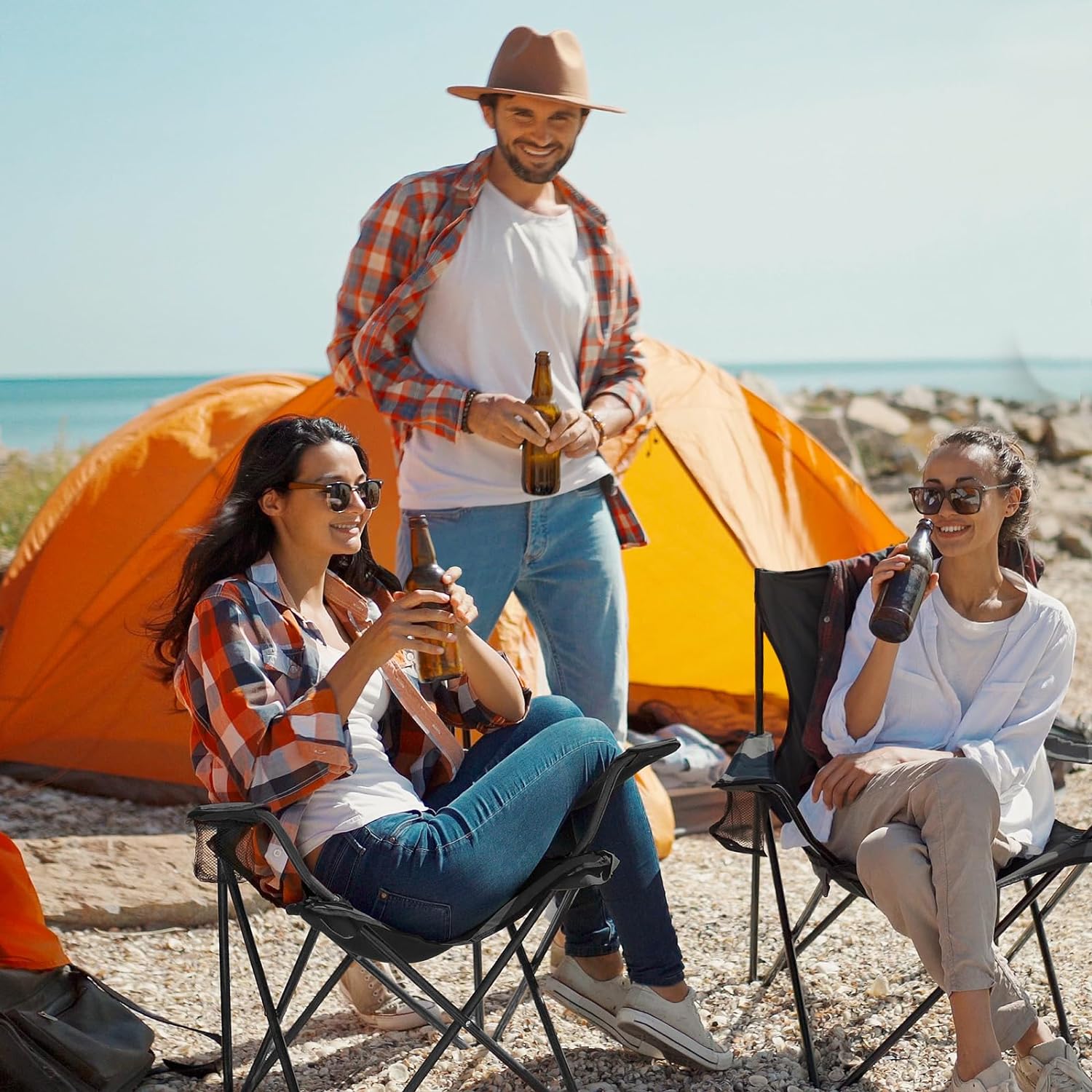 Portable Folding Camping Chair(Pack of 2)